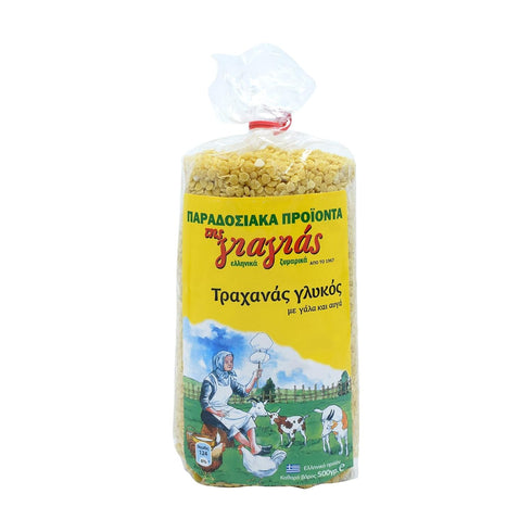 Generic TIS GIAGIAS Sweet Trahana 500g | Traditional Greek Fermented Wheat & Milk