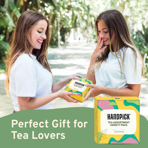pack 8 40 pack, HANDPICK, Tea Bags Sampler Assortment Variety Gift Box Flavors, Tea Bags - Perfect Variety | English