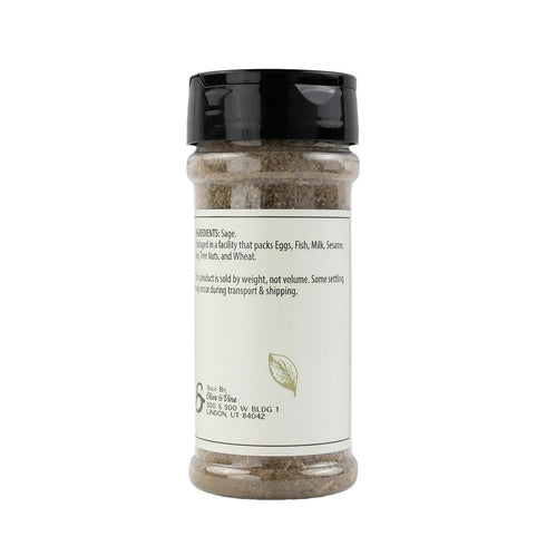 (1.6 Olive & Vine Rubbed Sage, Earthy & Aromatic, Seasoning for Roasted Poultry, Stuffing, and Sausages, Rich