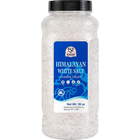 52USA Himalayan White Salt Coarse, Sea Salt for Grinder Refill, 39 oz