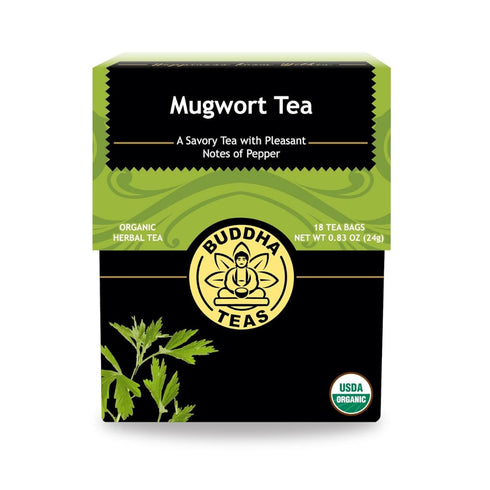 Organic Mugwort Tea, 18 Bleach-Free Tea Bags Organic Tea Improves Digestion, and