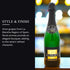 0.0% (750ml, 1 Lussory Premium Sparkling Brut Dealcoholized Non Alcoholic Wine Bubbly From Spain, Low Calories, Low