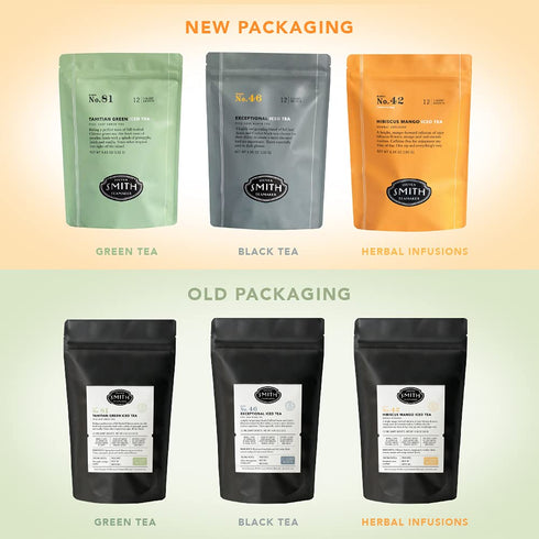 Steven Smith Teamaker Ginger Peach Iced Tea No. 35, Refreshing Caffeinated Sugar-Free Full Leaf Black Iced Tea Bags