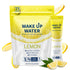 Wake Up Water - Energy + Hydration Sugar Free 15 Packet, Lemon Flavor Electrolytes Powder Drink, Gluten Free