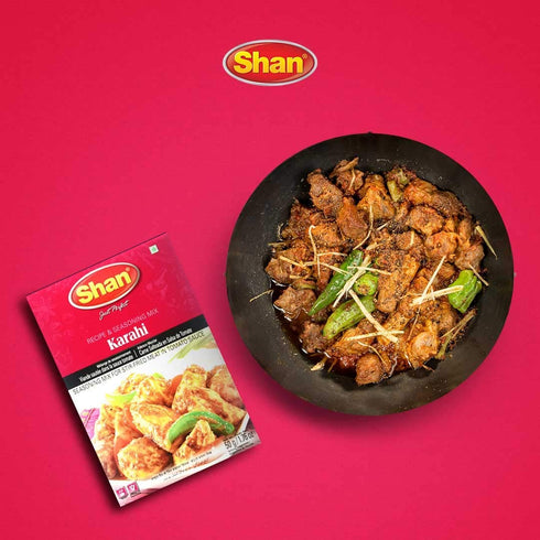 (50g) Packets (Pack 6) Shan - Karahi Seasoning Mix - Spice for Karahi Masala