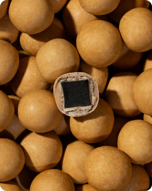 16.6 oz LAKRIDS BY BLOW - Crispy Caramel Egg - - Easter Egg with Chocolate Covered Gourmet Licorice from Copenhagen