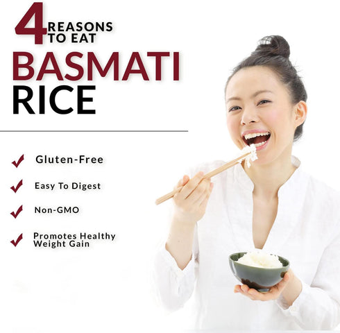 10 Lbs Himalayan Chef Super Kernel Organic Basmati Rice, White Sticky Rice with Naturally Aromatic Flavor - Premium