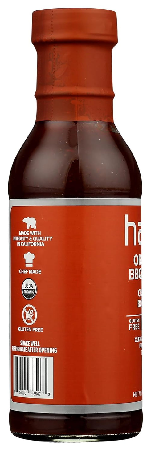 HAKS Organic Chipotle Bourbon BBQ Sauce, 14.25 oz