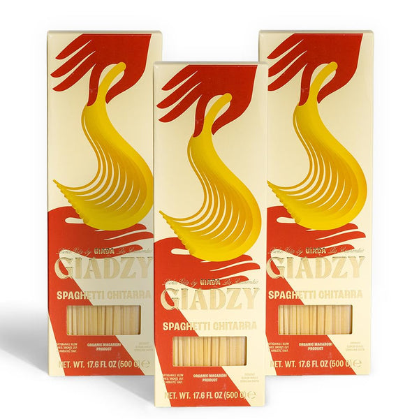 Giadzy by Giada De Laurentiis 3 Pack Organic Semolina Flour Spaghetti Chitarra