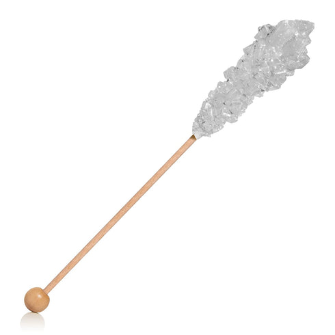 36 Candy Envy - Silver Caf Sugar Sticks Mini Rock Candy - Individually Wrapped Silver Treats - Original Sugar Flavored