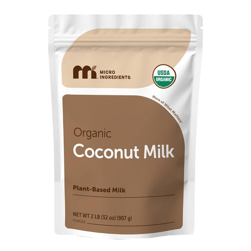 Micro Ingredients Organic Coconut Milk Powder, 2 Lb | Plant-Based Creamer for