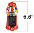 6.5 Inch Set (12 Pack) Zugar Land - Red Plastic Bubble Gum Gumball Machine Classic Toy Candy Dispensers. No Gumballs