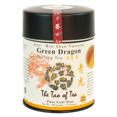 The Tao of Tea Green Dragon Oolong Tea, Loose Leaf, 3.5 Ounce Tin