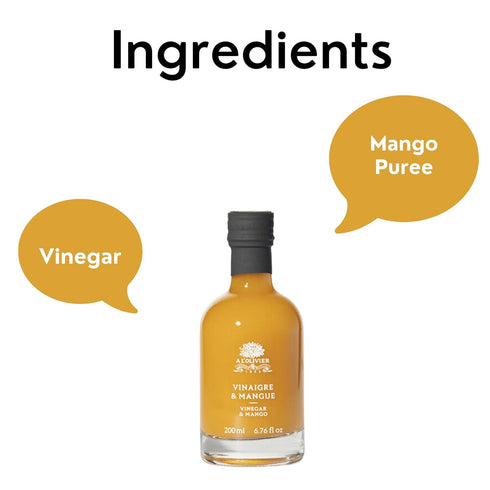 A L'Olivier 7-Ounce, Mango Fruit Vinegar, Yellow