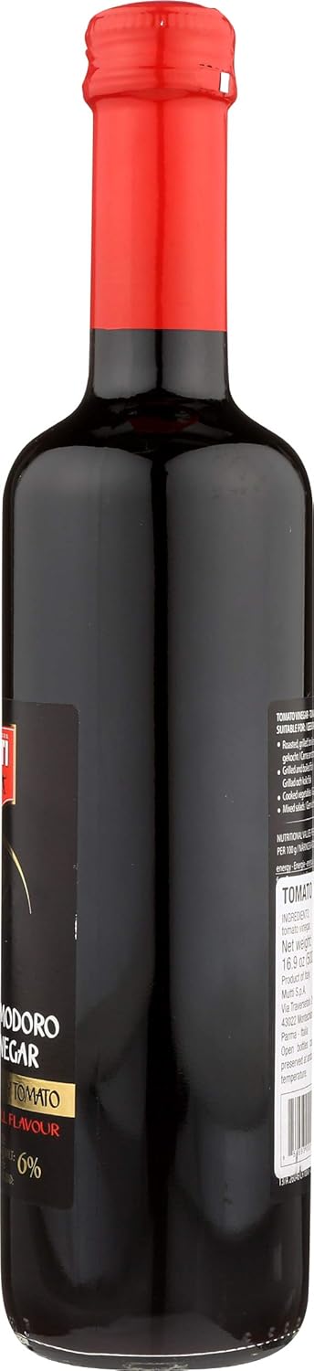 16.9 oz. #1 Mutti Tomato Vinegar (Aceto di Pomodoro), | Italys Brand of Tomatoes | Fresh Taste for Cooking | Vegan