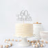 Silver Glitter 60 & Fabulous Cake Topper, 60th Birthday/Anniversary Decoration