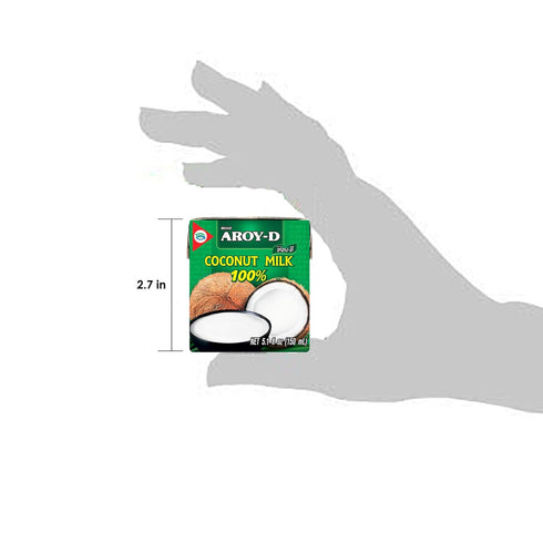 Aroy-D 5.1 (150ml), Pack 6 Coconut Milk Mini-size Fluid Ounce