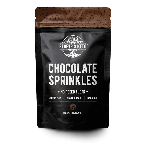 Keto Sprinkles, 6 oz. Larger Value Size, Dye Free, Non-GMO, Vegan, Gluten Free, Sugar Free Sprinkles