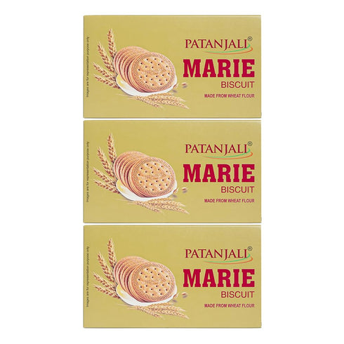 Patanjali Marie Biscuit (Pack Of 3) - 240g / 0.52 lb