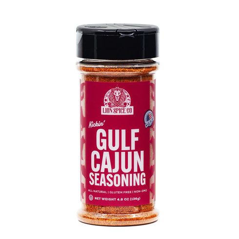 Lion Spice Co. Gulf Cajun Seasoning Authentic Louisiana-Style Blackened Spice Blend for