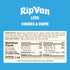 40 (10 Packs 1.69oz) Rip Van LEOs - Cookies and Cream Sandwich Cookies - Low Sugar Snack Cookies - Low Carb Snack