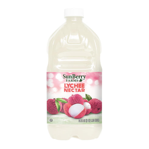 Sunberry Farms Lychee Nectar 64 fl oz | Exotic Tropical Juice Nectar