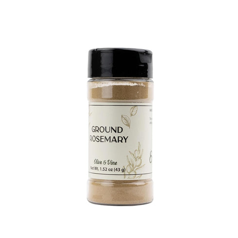 (1.52 Olive & Vine Ground Rosemary, Earthy & Piney Flavor, Seasoning for Roasts, Soups, and Stews, With Rich Tradition