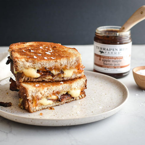 Terrapin Ridge Farms Apple Maple Bacon Jam - Sweet & Savory Jam with Apples, Maple, Bacon, Cinnamon, and Butter