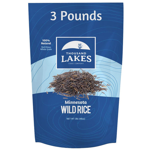 Thousand Lakes Minnesota Grown Wild Rice - 3 pounds (48 ounces) -