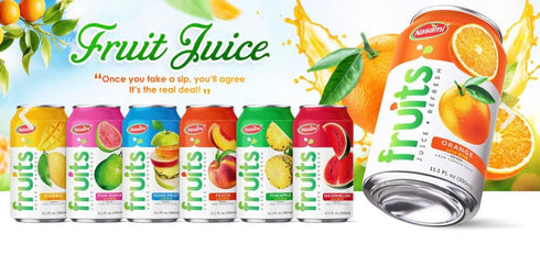 NASAMI 100% 11.1 oz (330ml) Pack 24 Mango Juice Not From Concentrate, No Sugar Added, Natural Fruit Drink, fl Cans