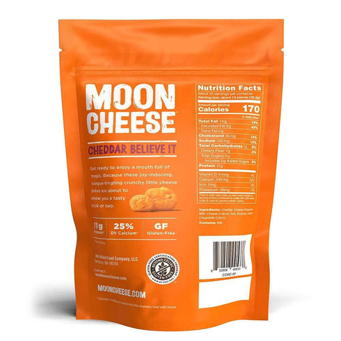 10 1-Pack, 100% Moon Cheese Cheddar Believe It, Ounce, Crunchy, Protein -Rich Cheese Snack, Keto Friendly, Real Cheese