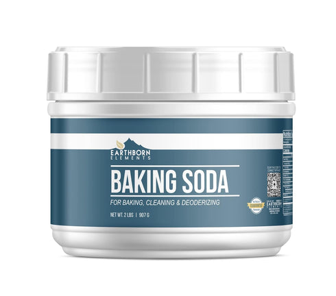 Earthborn Elements Baking Soda (2 lb) Sodium Bicarbonate for Cooking, Cleaning & Deodorizing