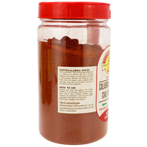 350 (12.3 oz) TUTTOCALABRIA Calabrian Chili Powder, Sweet & MILD, Shaker, gm All Natural, Non-GMO, Product of Italy