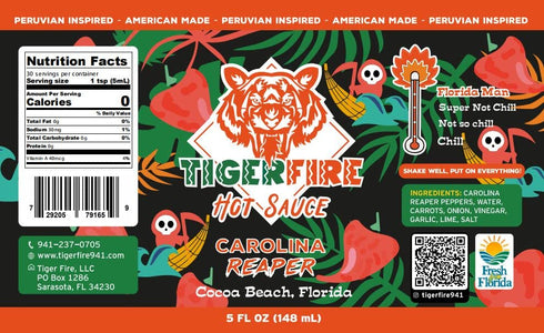 Tiger Fire Carolina Reaper by - Spicy Gourmet Delight