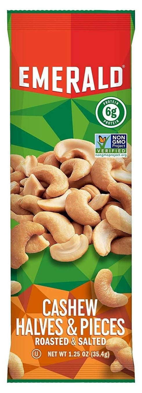 94017 1.25 oz. Package, 12/Box Emerald Cashew Pieces, Tube