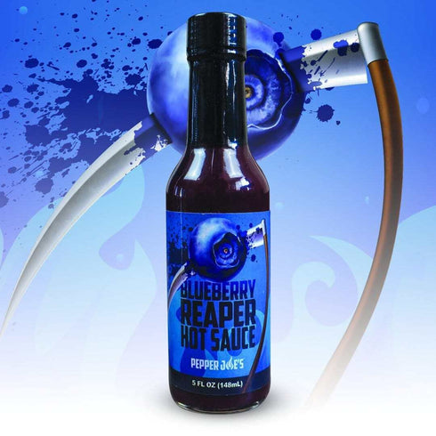 5 (3 Pack) Pepper Joes Blueberry Reaper Hot Sauce Premium Carolina Reaper Sauce Made with Worlds Hottest Chili Pepper