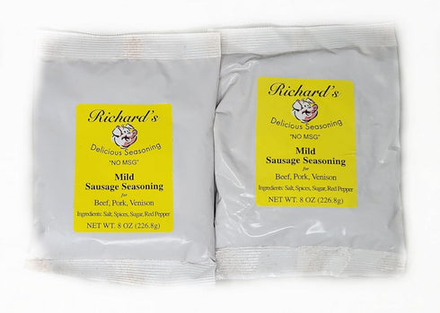 Generic 2 Pack of Delicious Sausage Seasoning Mild 8oz, for Beef, Pork and
