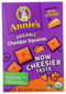 Annie's Organic Cheddar Squares, Baked Cracker Snacks, 7.5 oz