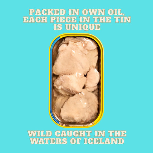 4.3 oz (Pack 12) Omega-3, Foie Gras of the Sea Icelandic Wild Caught Cod Liver - Canned in Own Oil, of - Premium