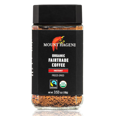 3.53oz 3 pack [3 3.53oz Mount Hagen Organic Freeze Dried Instant Coffee - | Eco-friendly Coffee Made From Organic