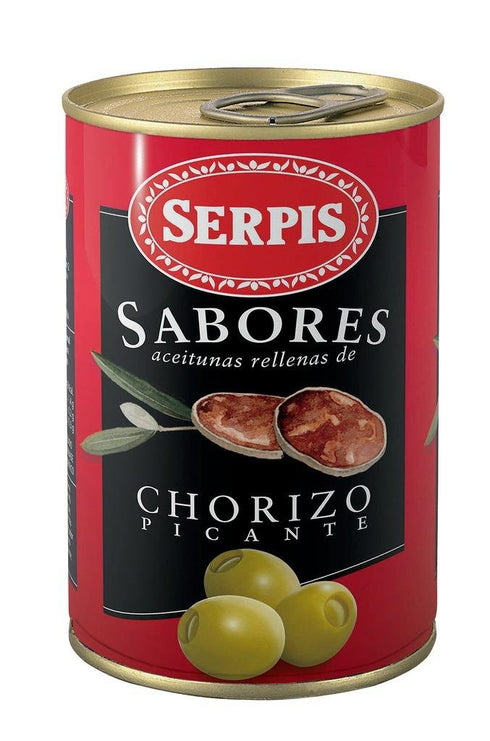 Serpis - Oliven mit Chorizo 'Sabores Chorizo Picante' - 300 GR