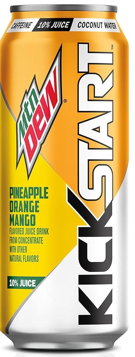 Pepsico Pack 16 Count Mountain Dew Kickstart Energy Drink Variety