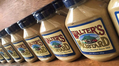 Walter's Mustard 9 oz 1919, , - World Famous, Specially Blended Since All Natural, No Additives, A Secret Blend