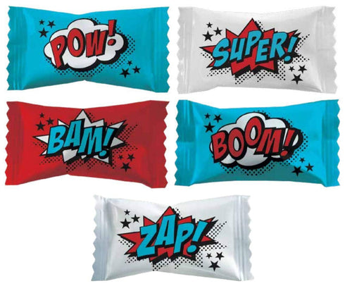 Fruidles Superhero Buttermints Candies, Fat-Free After Dinner Mints, Kosher Certified, Individually Wrapped (55 Pieces)