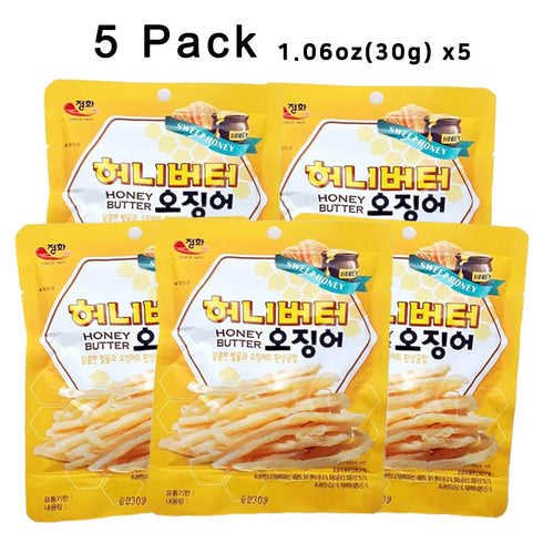 K-Herb Dried Squid – Flavorful Grilled Soft Butter Korean Dried Squid (Butter Squid 5 Pack)