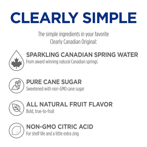 4 pack (2 2 Clearly Canadian Sparkling Water Blackberry, Cherry)