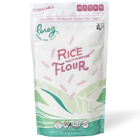 (14 Oz) Premium Quality White Rice Flour | Made From Ground White Rice for Gluten-Free Baking | Gluten-Free, Vegan
