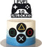 Level 10 Unlocked Cake Topper, Game Controller Cake Topper for 10th Birthday Party Decoration