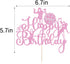 Microphone Happy Birthday Cake Topper-Music Lover Birthday DecorationsGlitter Host Music Cake Decor Karaoke Musical