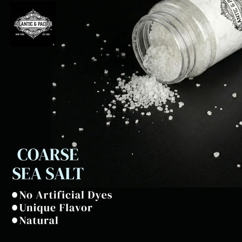16 oz, A&P Oceans Gem Coarse Sea Salt, Natural Unrefined Salt with Large Crystals for Cooking, Grinders & seasoning